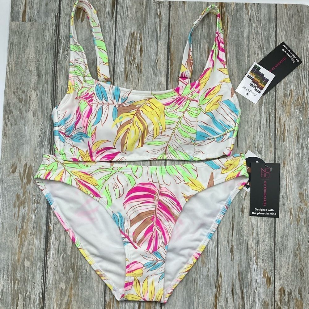 Tricot Tropical Print Bikini Swimsuit Bathing Suit Size S
